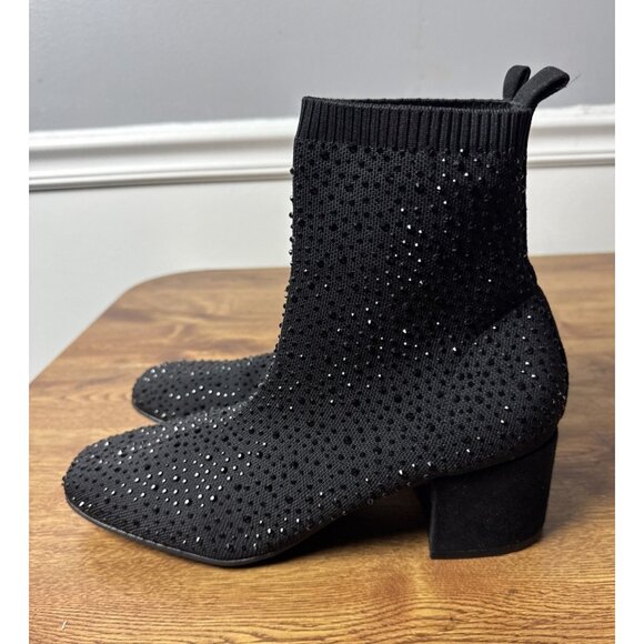 Kenneth Cole Reaction Women's Rida Stretch Jewel Dress Booties Black Size 9 - Picture 2 of 8